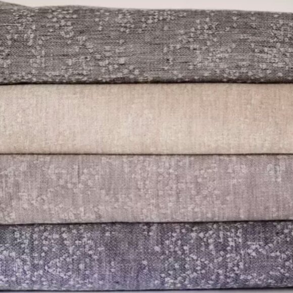 The Threadery Euro Sham Lot of 2 Linen Erased Jacquard Blue Navy Blazer 26 x 26" - Picture 4 of 15